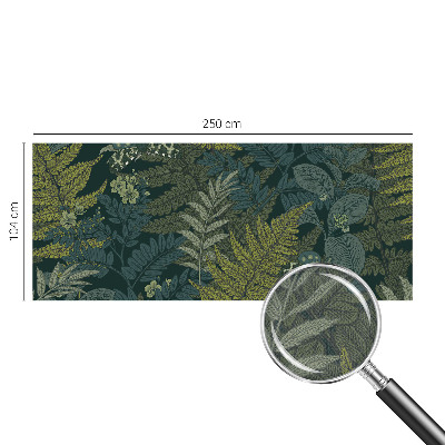 Selbstklebende Fototapete fürs Wohnzimmer Grüne Eleganz