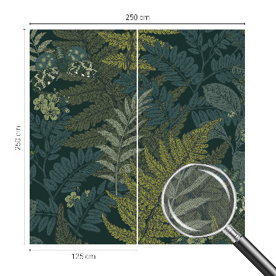 Selbstklebende Fototapete fürs Wohnzimmer Grüne Eleganz