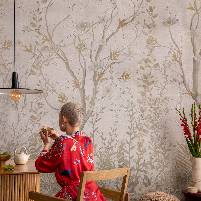 Selbstklebende Fototapete fürs Kinderzimmer Eine Waldecke