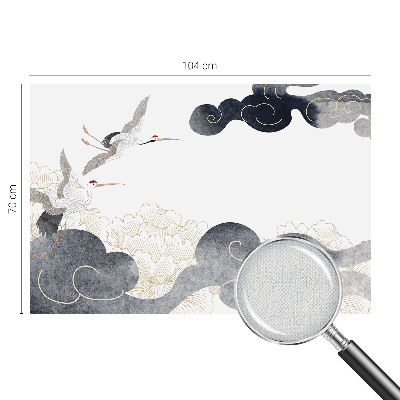 3D-Fototapete Kraniche im Flug