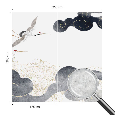 3D-Fototapete Kraniche im Flug