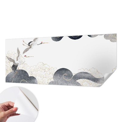 3D-Fototapete Kraniche im Flug