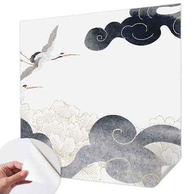 3D-Fototapete Kraniche im Flug