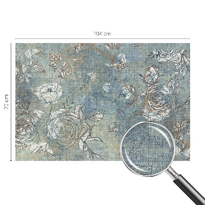 3D-Fototapete fürs Wohnzimmer Romantische Rosen