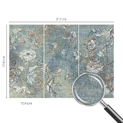 3D-Fototapete fürs Wohnzimmer Romantische Rosen