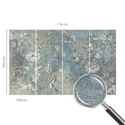 3D-Fototapete fürs Wohnzimmer Romantische Rosen