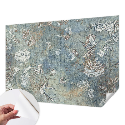 3D-Fototapete fürs Wohnzimmer Romantische Rosen