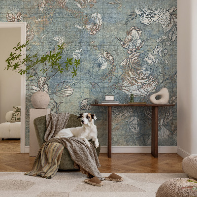 3D-Fototapete fürs Wohnzimmer Romantische Rosen