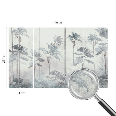 3D-Fototapete fürs Schlafzimmer Tropische Landschaft