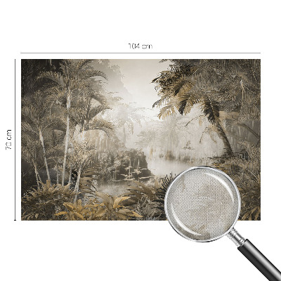 Motivtapete fürs Wohnzimmer Tropischer Wald