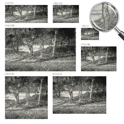 Selbstklebende Fototapete Eine friedliche Landschaft