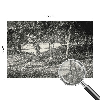 Selbstklebende Fototapete Eine friedliche Landschaft