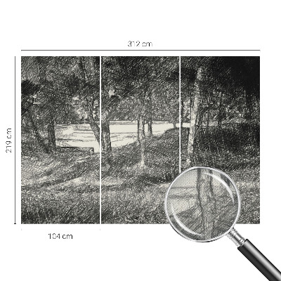 Selbstklebende Fototapete Eine friedliche Landschaft