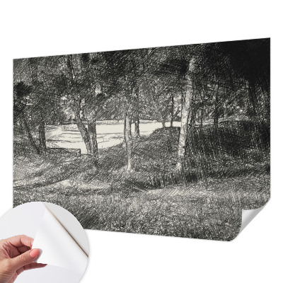 Selbstklebende Fototapete Eine friedliche Landschaft