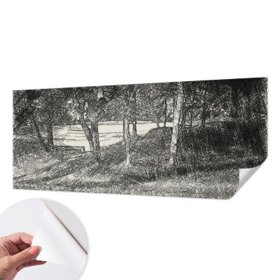 Selbstklebende Fototapete Eine friedliche Landschaft