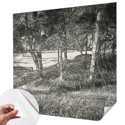 Selbstklebende Fototapete Eine friedliche Landschaft