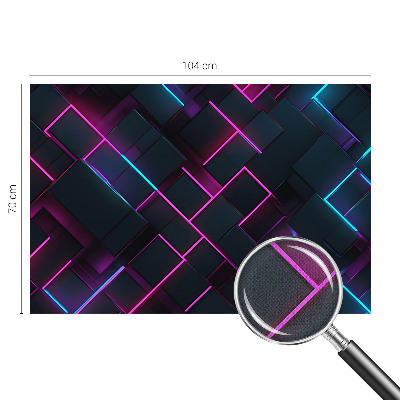 3D-Fototapete Neongeometrie