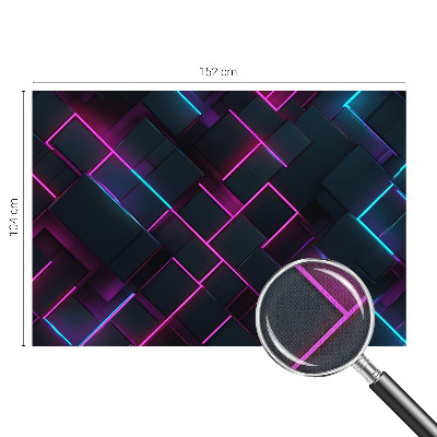 3D-Fototapete Neongeometrie