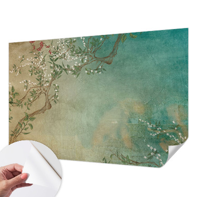 3D-Fototapete fürs Schlafzimmer Florale Harmonie