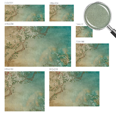 3D-Fototapete fürs Schlafzimmer Florale Harmonie