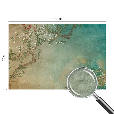 3D-Fototapete fürs Schlafzimmer Florale Harmonie