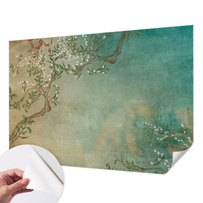 3D-Fototapete fürs Schlafzimmer Florale Harmonie