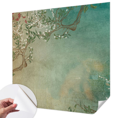 3D-Fototapete fürs Schlafzimmer Florale Harmonie