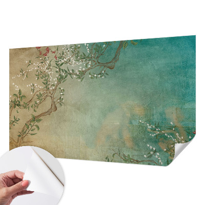 3D-Fototapete fürs Schlafzimmer Florale Harmonie