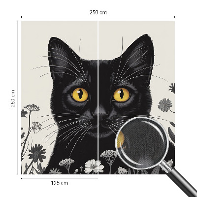 Motivtapete nach Maß Katzenblumen