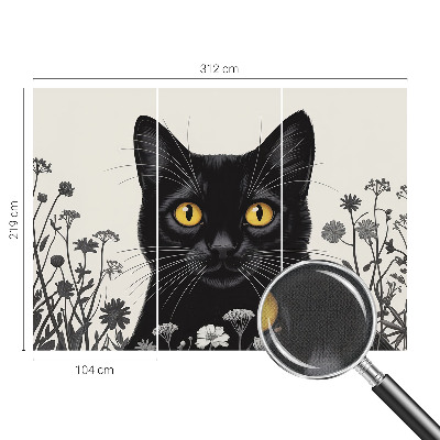 Motivtapete nach Maß Katzenblumen