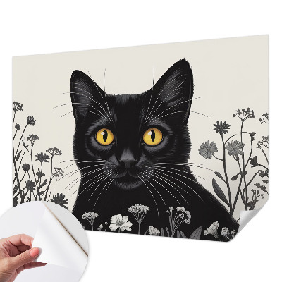 Motivtapete nach Maß Katzenblumen