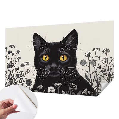 Motivtapete nach Maß Katzenblumen