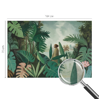 Selbstklebende Fototapete fürs Wohnzimmer Exotischer Dschungel