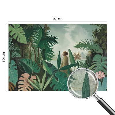 Selbstklebende Fototapete fürs Wohnzimmer Exotischer Dschungel