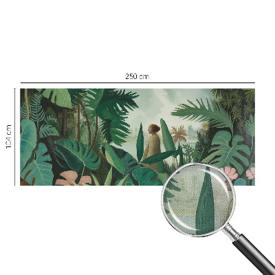 Selbstklebende Fototapete fürs Wohnzimmer Exotischer Dschungel