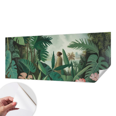 Selbstklebende Fototapete fürs Wohnzimmer Exotischer Dschungel