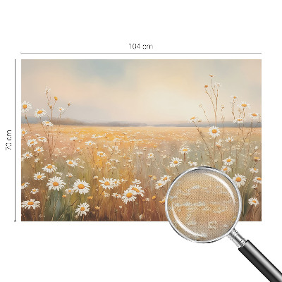 3D-Fototapete fürs Wohnzimmer Blumenwiese