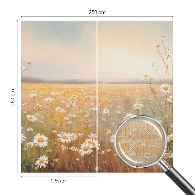 3D-Fototapete fürs Wohnzimmer Blumenwiese