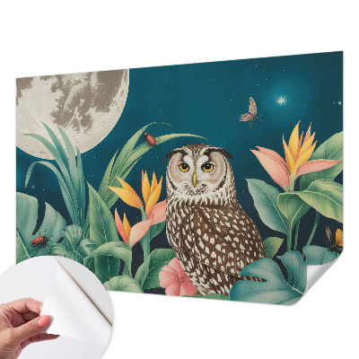 3D-Fototapete fürs Schlafzimmer Mond-Safari