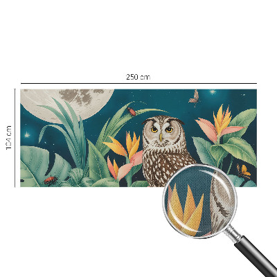 3D-Fototapete fürs Schlafzimmer Mond-Safari