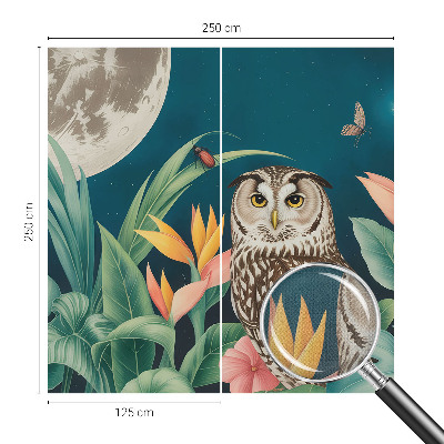 3D-Fototapete fürs Schlafzimmer Mond-Safari