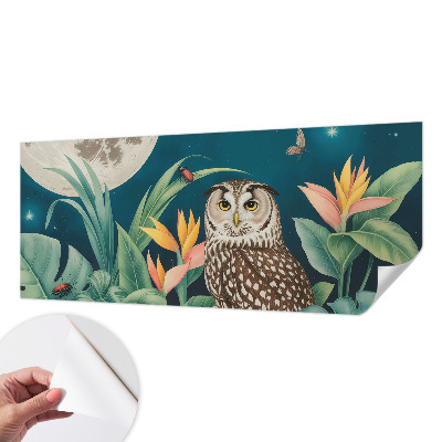 3D-Fototapete fürs Schlafzimmer Mond-Safari