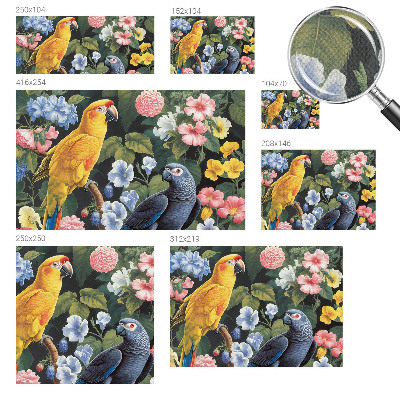 Motivtapete fürs Wohnzimmer Exotische Vögel