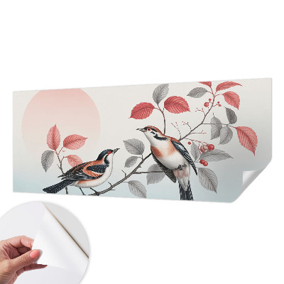 Hochwertige Bildtapete Sitzende Vögel