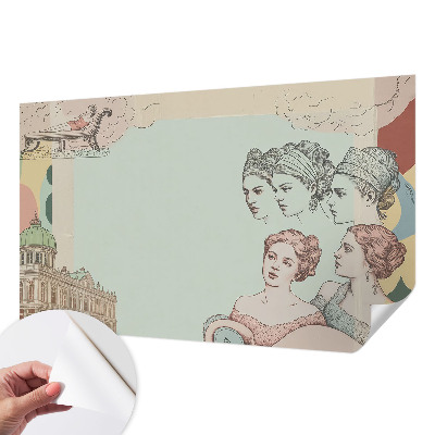 3D-Fototapete Klassische Collage