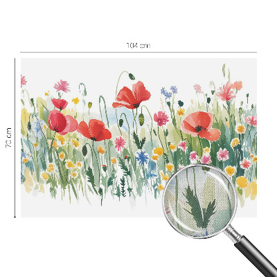 3D-Fototapete fürs Wohnzimmer Sommerwiese