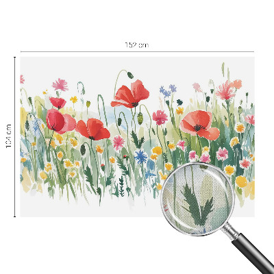 3D-Fototapete fürs Wohnzimmer Sommerwiese