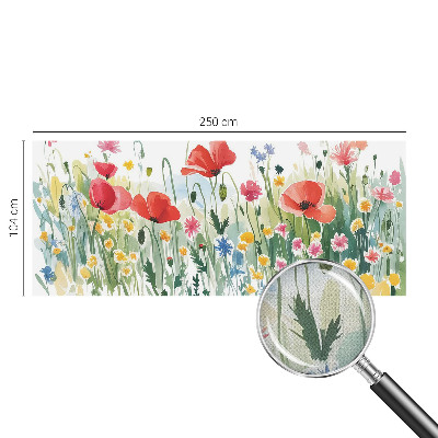 3D-Fototapete fürs Wohnzimmer Sommerwiese