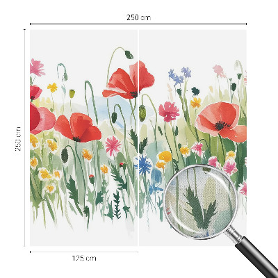 3D-Fototapete fürs Wohnzimmer Sommerwiese