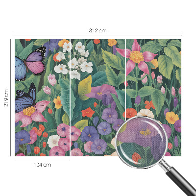 3D-Fototapete fürs Schlafzimmer Blumenexplosion